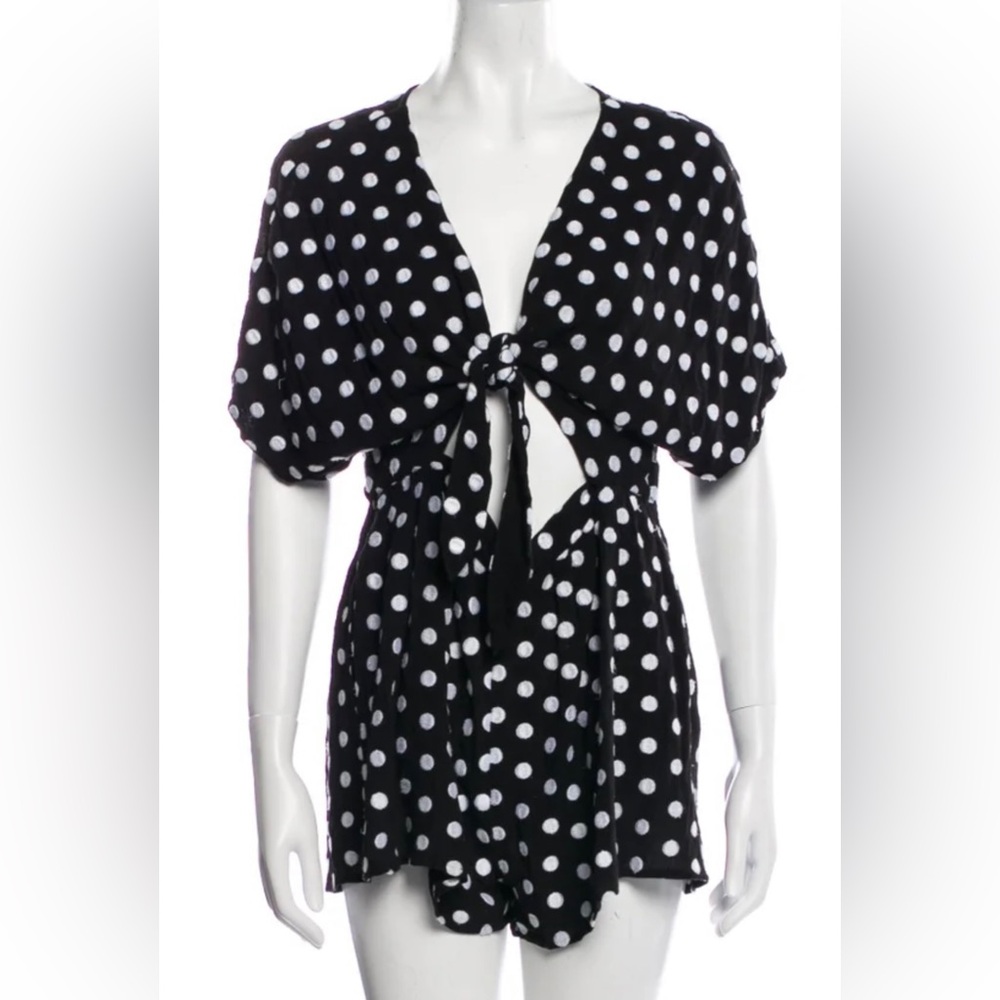 Mara Hoffman Polka Dot Romper size small